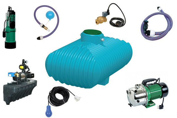 Matériels récupérateur d'eau de pluie